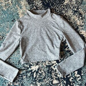 Women’s Petite Large Thermal Mock Neck Shirt